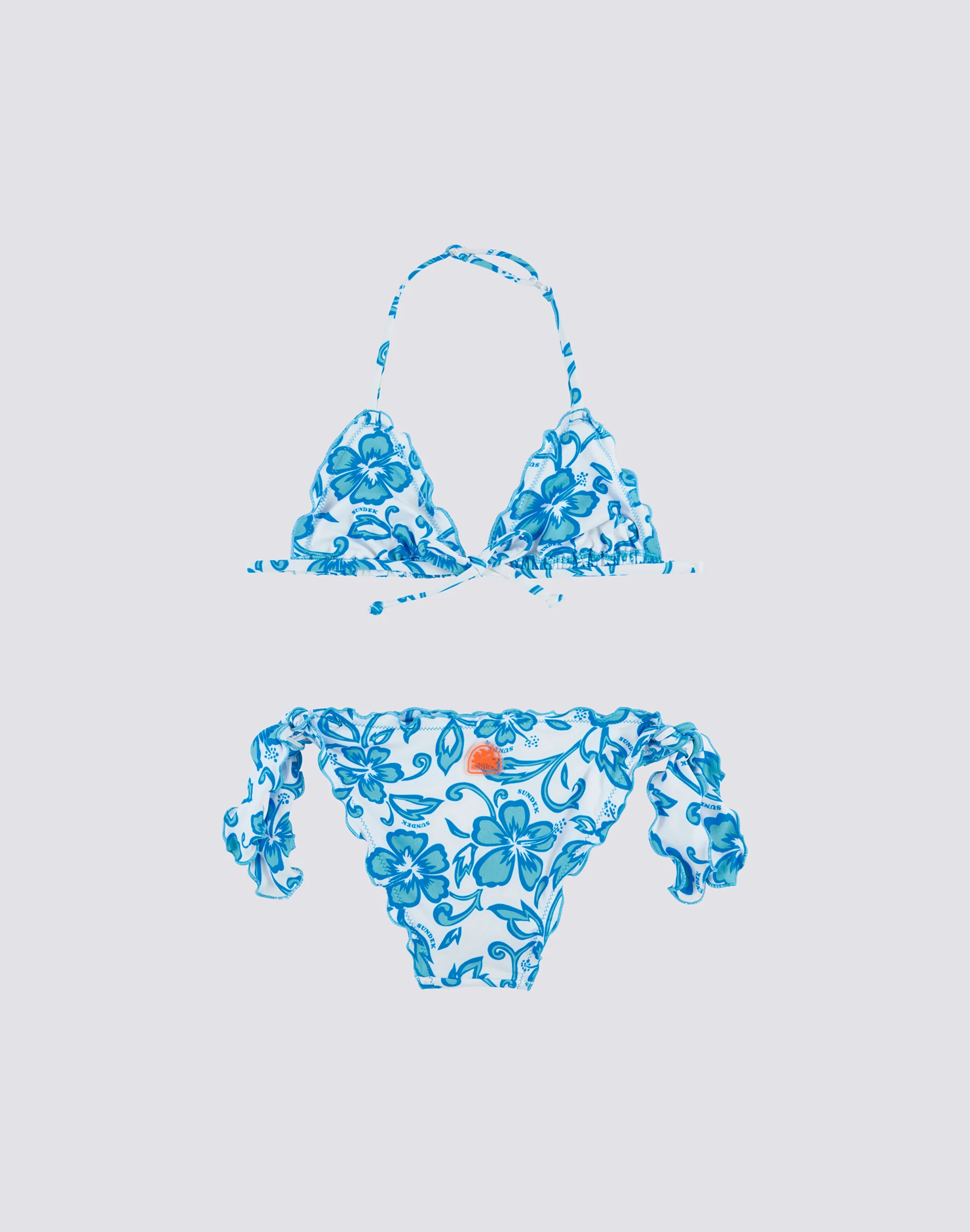 BIKINI BAMBINA CON STAMPA HIBISCUS SK23 - Image 3