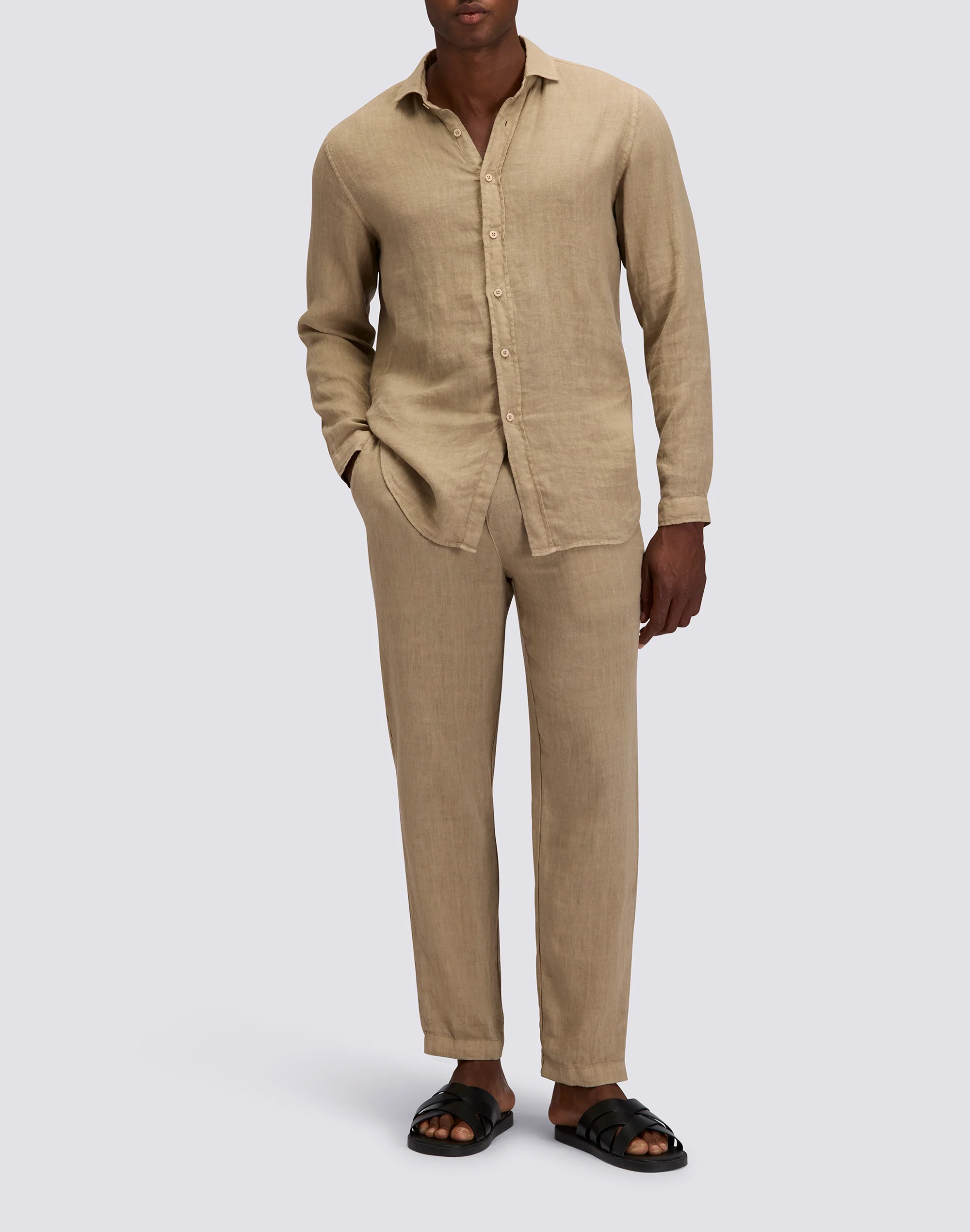 CAMICIA DA UOMO IN LINO TINTO CAPO - Image 4