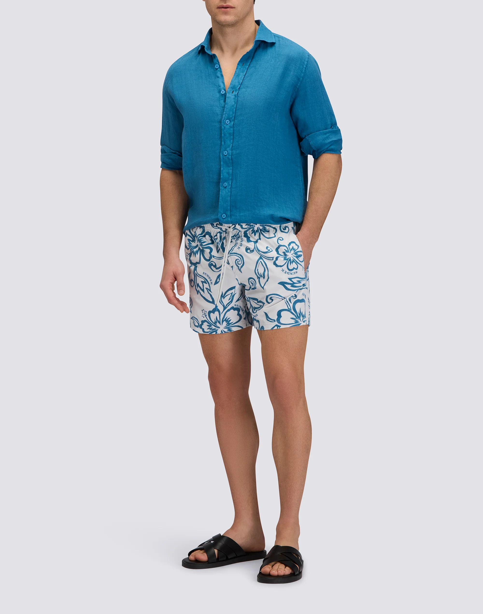 CAMICIA DA UOMO IN LINO TINTO CAPO - Image 3