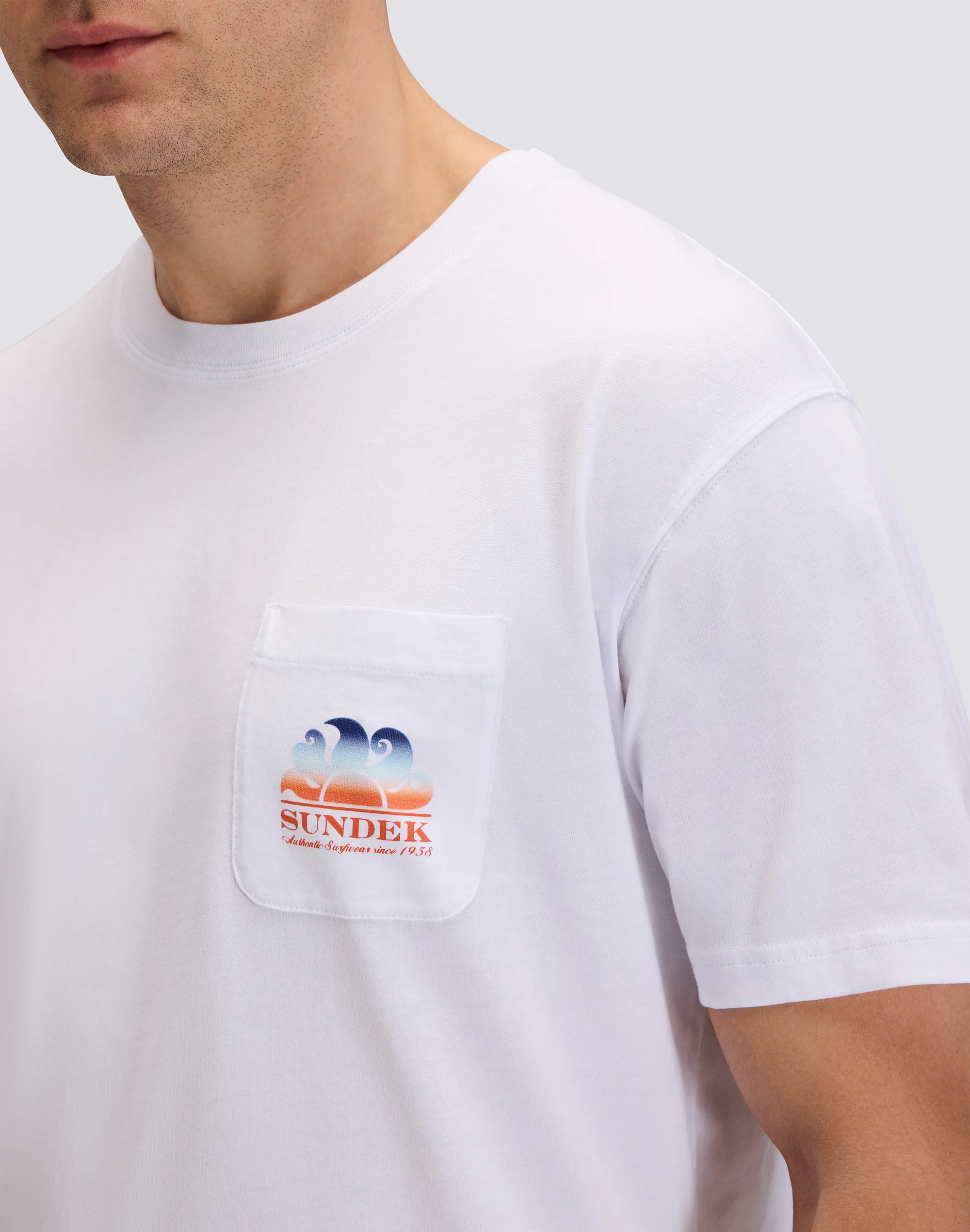 T-SHIRT UOMO NEW HERBERT A GIROCOLLO CON MAXI-LOGO - Image 4