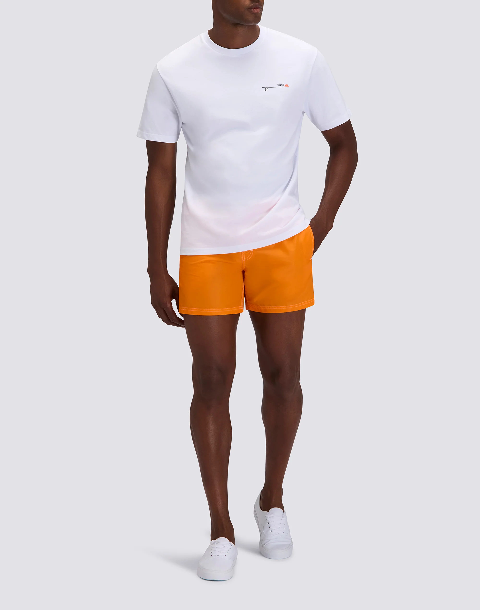 T-SHIRT UOMO A GIROCOLLO CON STAMPA OLD SCHOOL SURF - Image 3