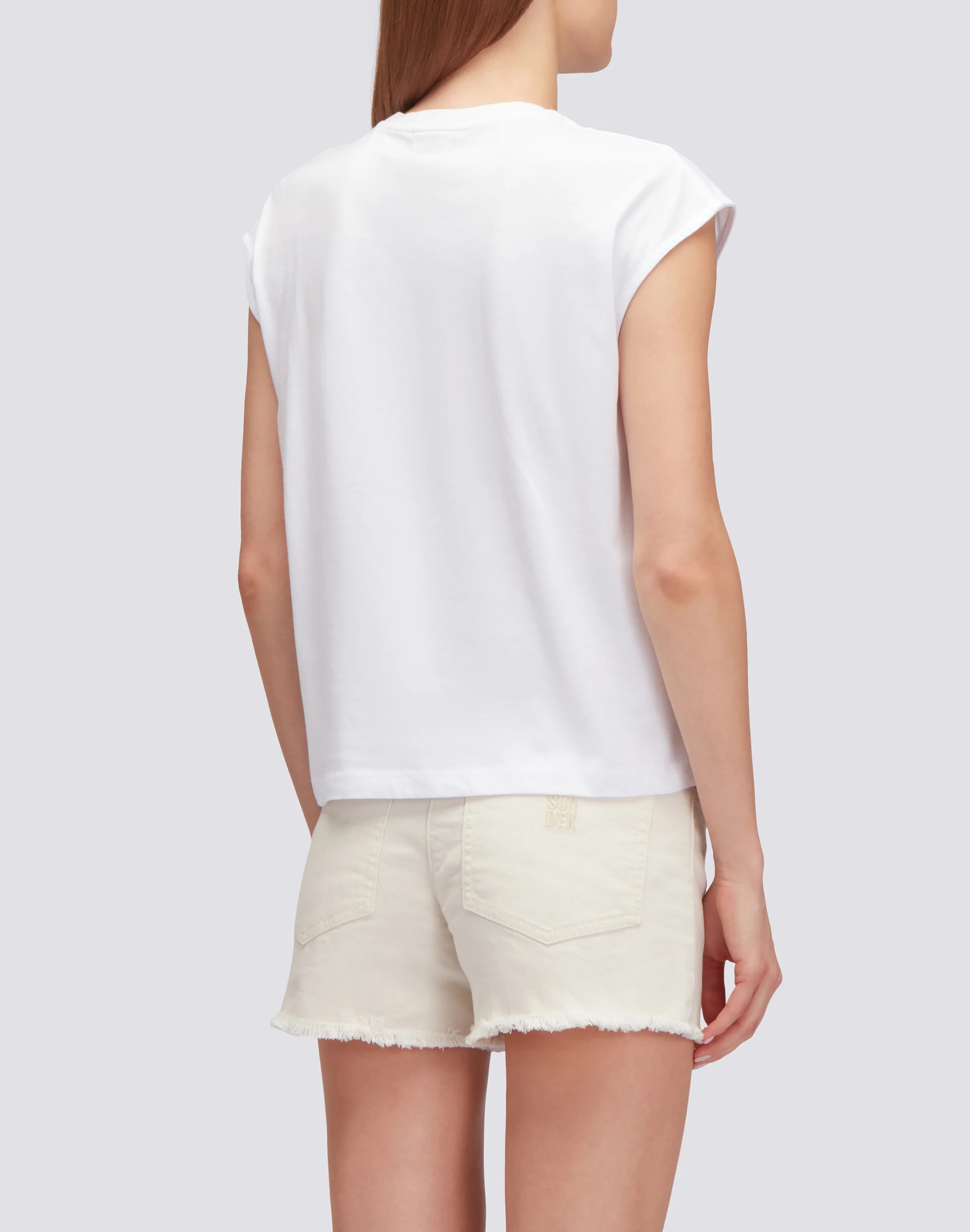 T-SHIRT SMANICATA CON RICAMO - Image 3